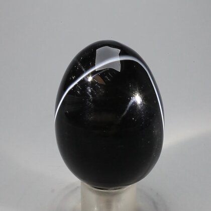 Black Banded Onyx Egg  ~48mm