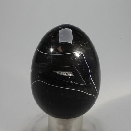 Black Banded Onyx Egg  ~49mm