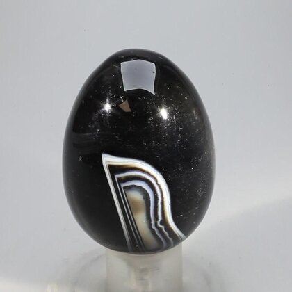 Black Banded Onyx Egg  ~49mm
