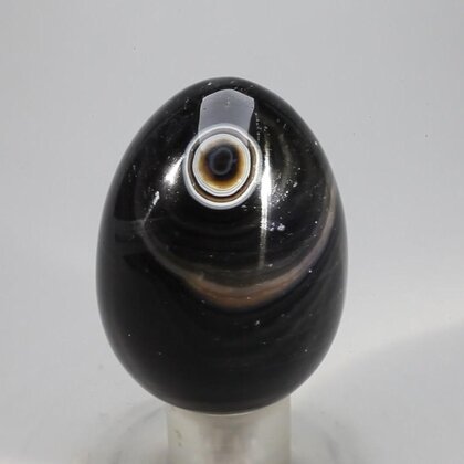 Black Banded Onyx Egg  ~50mm
