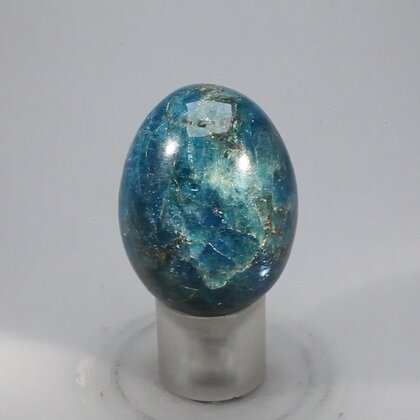 Blue Apatite Crystal Egg ~40mm