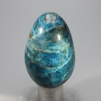 Blue Apatite Crystal Egg ~55mm