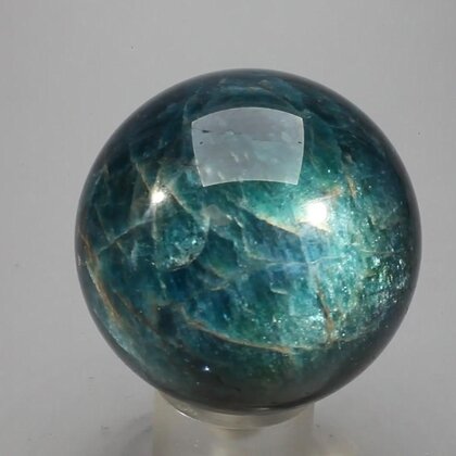 Blue Apatite Crystal Sphere ~49mm