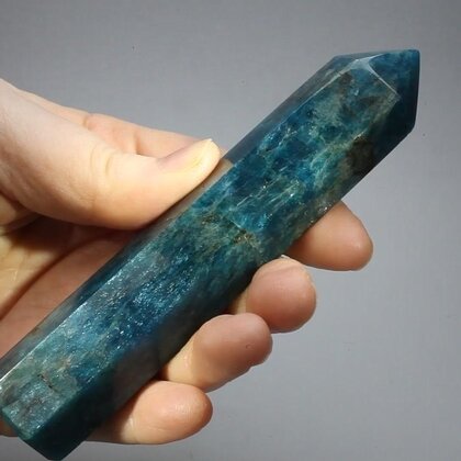 Blue Apatite Polished Point  ~122x26mm
