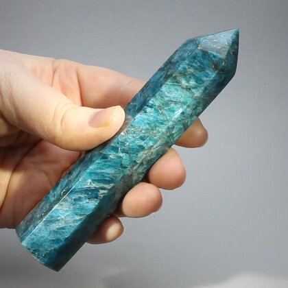 Blue Apatite Polished Point  ~124x27mm