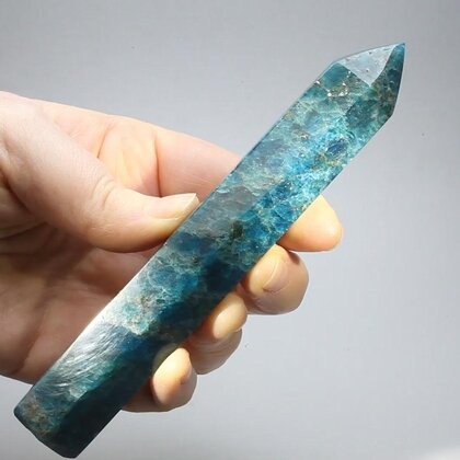 Blue Apatite Polished Point  ~142x26mm