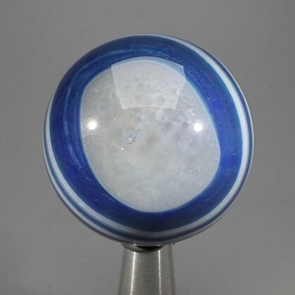 Blue Banded Agate Crystal Sphere ~40mm