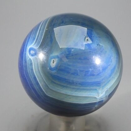 Blue Banded Agate Crystal Sphere ~50mm