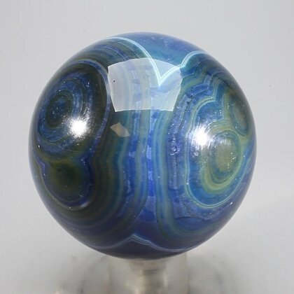 Blue Banded Agate Crystal Sphere ~50mm