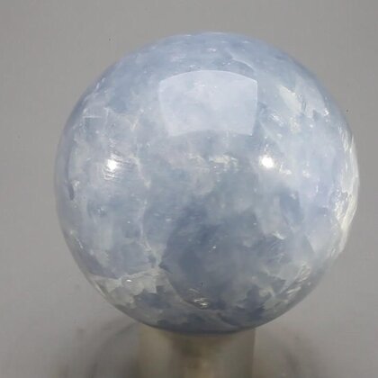 Blue Calcite Crystal Sphere ~45mm
