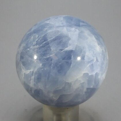Blue Calcite Crystal Sphere ~45mm