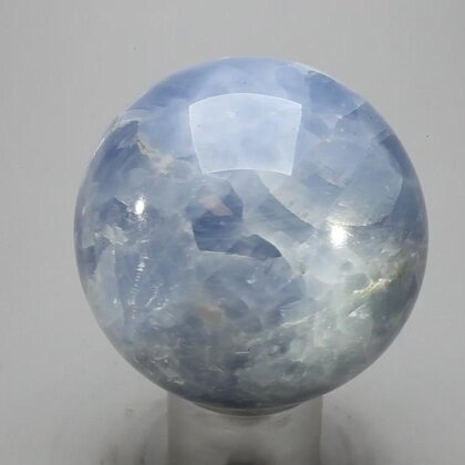 Blue Calcite Crystal Sphere ~51mm