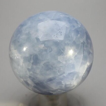 Blue Calcite Crystal Sphere ~51mm