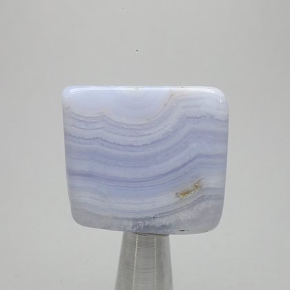 Blue Lace Agate Polished Tile ~32x29mm