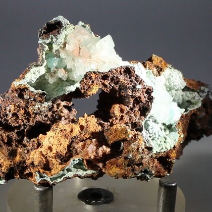 Calcite and Aurichalcite Mineral  ~72mm