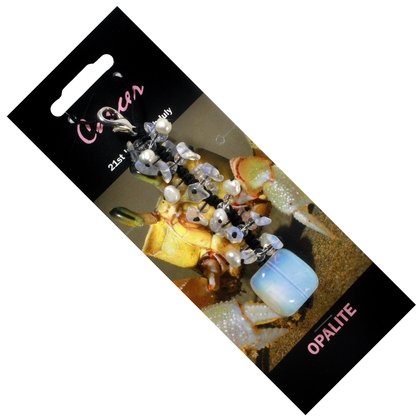 Cancer Birthstone Crystal Charm - Opalite