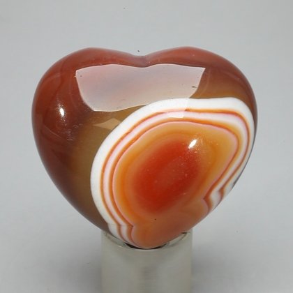 Carnelian Crystal Heart ~45mm