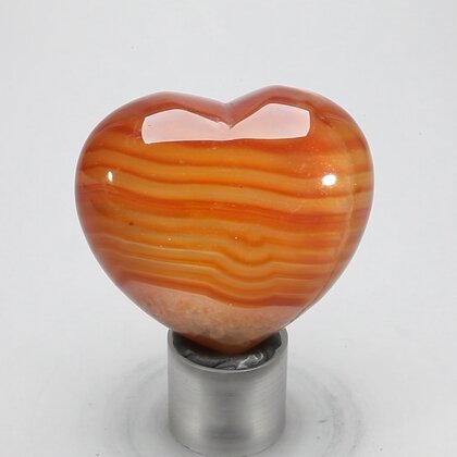 Carnelian Crystal Heart ~45mm