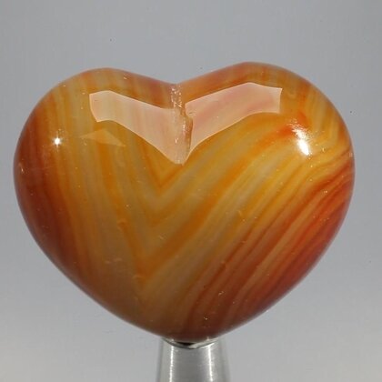 Carnelian Crystal Heart ~45mm