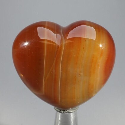 Carnelian Crystal Heart ~45mm