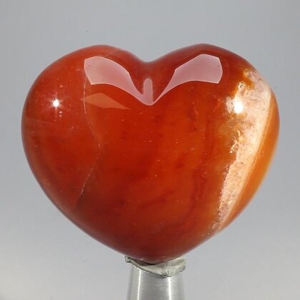 Carnelian Crystal Heart ~45mm