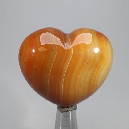 Carnelian Crystal Heart ~45mm