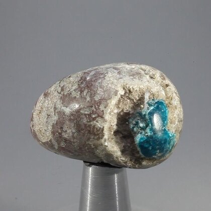 Cavansite & Stilbite Tumblestone ~34mm