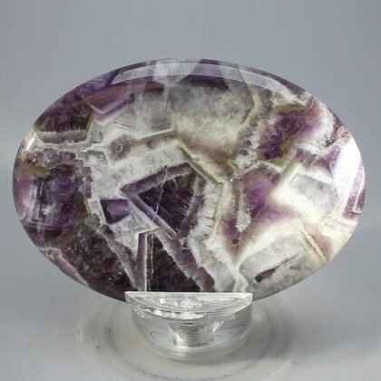 Chevron Amethyst Palmstone (Extra Grade) ~70x50mm