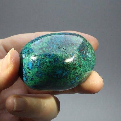 Chrysocolla and Malachite Polished Stone ~50mm