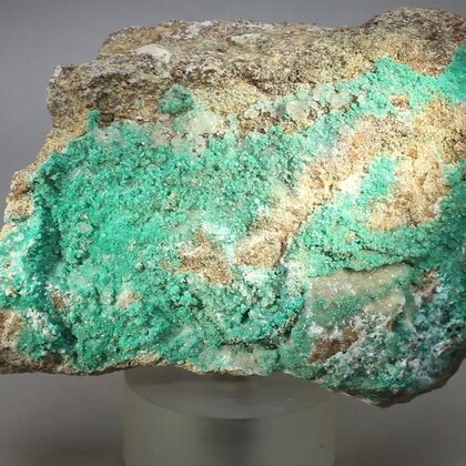 Dioptase & Calcite Mineral Specimen (U.S.A.) ~103mm