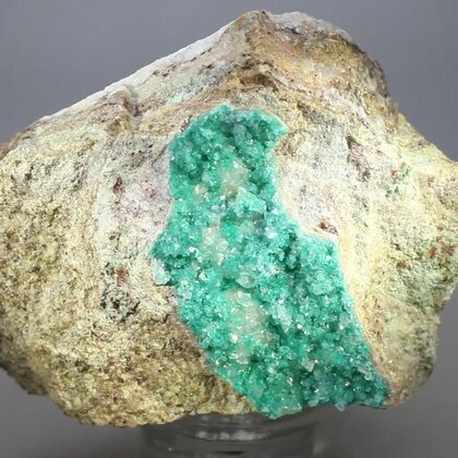 Dioptase & Calcite Mineral Specimen (U.S.A.) ~70mm