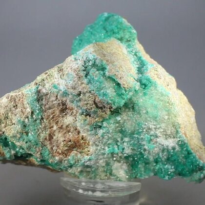 Dioptase & Calcite Mineral Specimen (U.S.A.) ~70mm