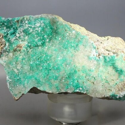 Dioptase & Calcite Mineral Specimen (U.S.A.) ~85mm