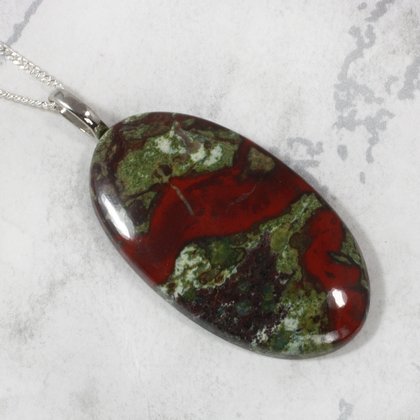 Dragon's Blood Jasper Pendant ~41mm