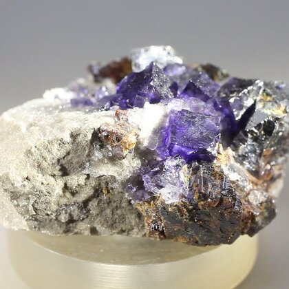Elmwood Fluorite & Sphalerite Mineral Specimen (U.S.A.) ~41mm
