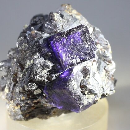 Elmwood Fluorite & Sphalerite Mineral Specimen (U.S.A.) ~48mm