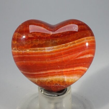 Fire Agate Crystal Heart ~45mm