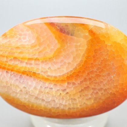 Fire Agate Palmstone (Extra Grade) ~70 x 50 mm