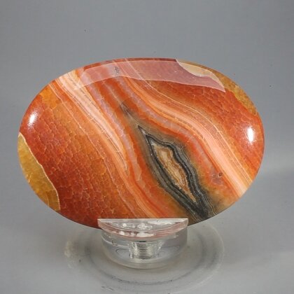 Fire Agate Palmstone (Extra Grade) ~70x50mm