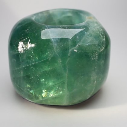 Fluorite Tealight Candle Holder ~8.5 x 6.2cm
