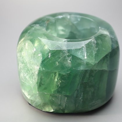 Fluorite Tealight Candle Holder ~8.5 x 6.2cm