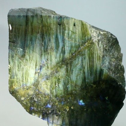 Free-standing Labradorite (Part Polished) ~100x99mm