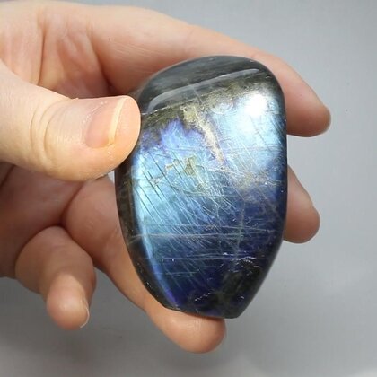 Freestanding Labradorite Polished Stone ~62 x 42mm