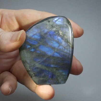 Freestanding Labradorite Polished Stone ~63 x 49mm