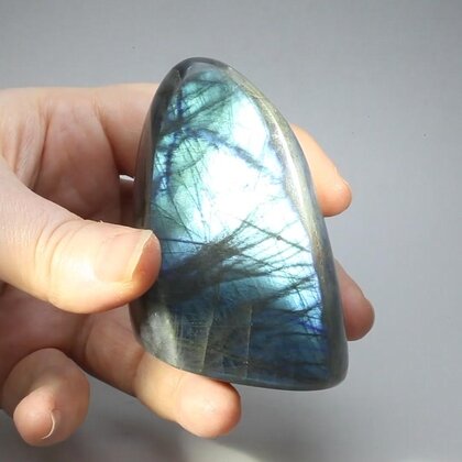 Freestanding Labradorite Polished Stone ~68 x 50mm