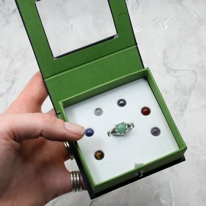 Gemstone Multi Ring Set