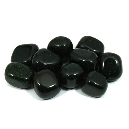 Green Goldstone Tumble Stone (20-25mm) - Single Stone