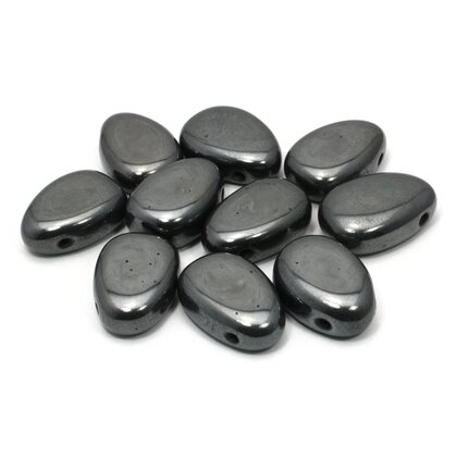 Hematite Drilled Tumble Stone