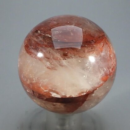 Hematoid Quartz Crystal Sphere ~47mm