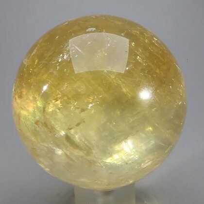 Honey Calcite Crystal Sphere ~65mm